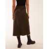 Satin Bias Midi Skirt