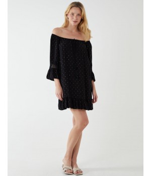 Crochet Sleeve Detail Dress