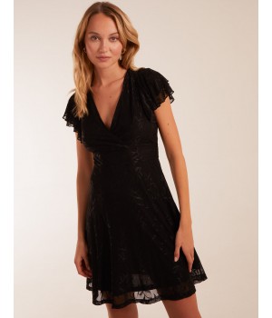 Double Frill Wrap Dress