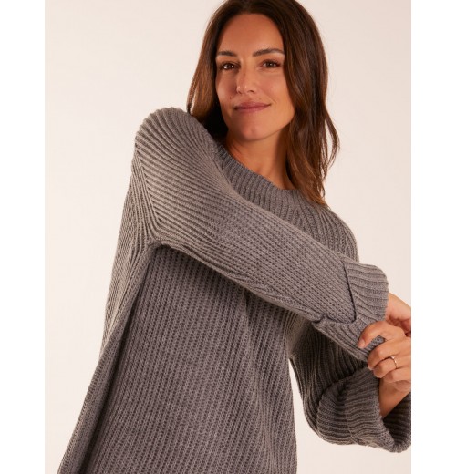 Knitted Ribbed Jumper Dress