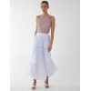 Ladder Trim Midi Skirt