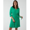 V Neck Crunchy Stitch Batwing Dress